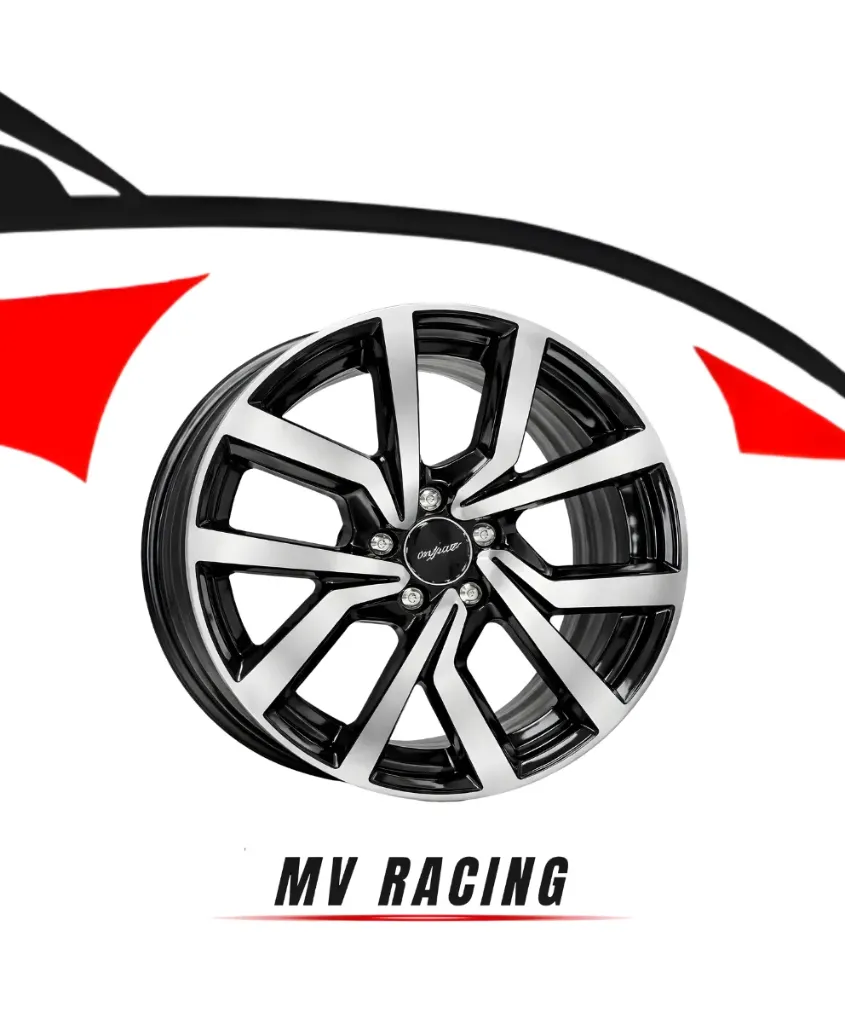 162144 16X6 5X112 BLACK MACHINE