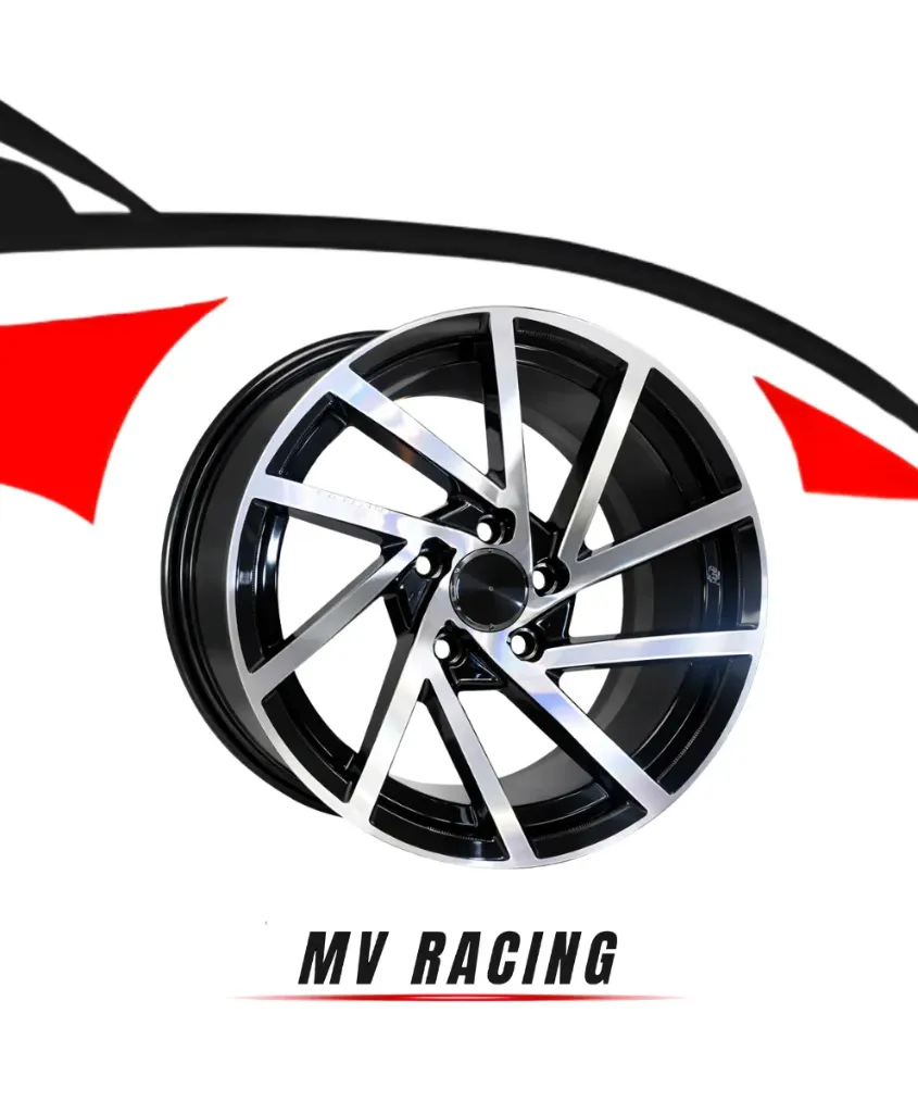 Juego de Rines (4pzas) 15X6.5 5X100 ET 30 CB 73.1 BLACK MACHINE FACE