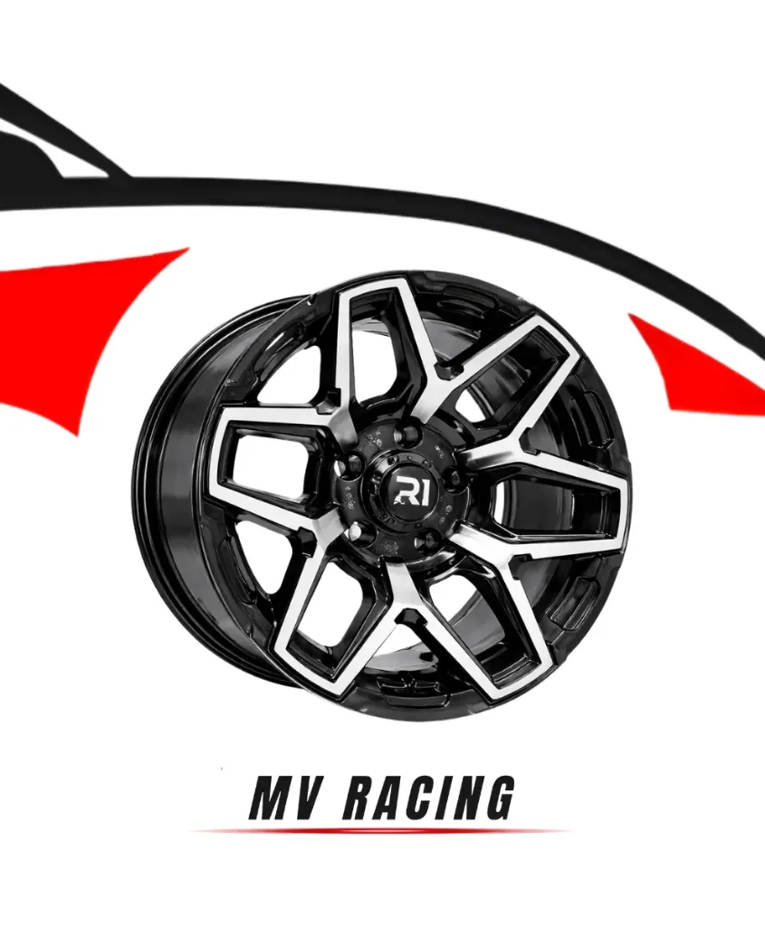 Juego de Rines (4pzas) 15X8 6X139.7 ET -10 CB 106.1 BLACK MACHINE FACE