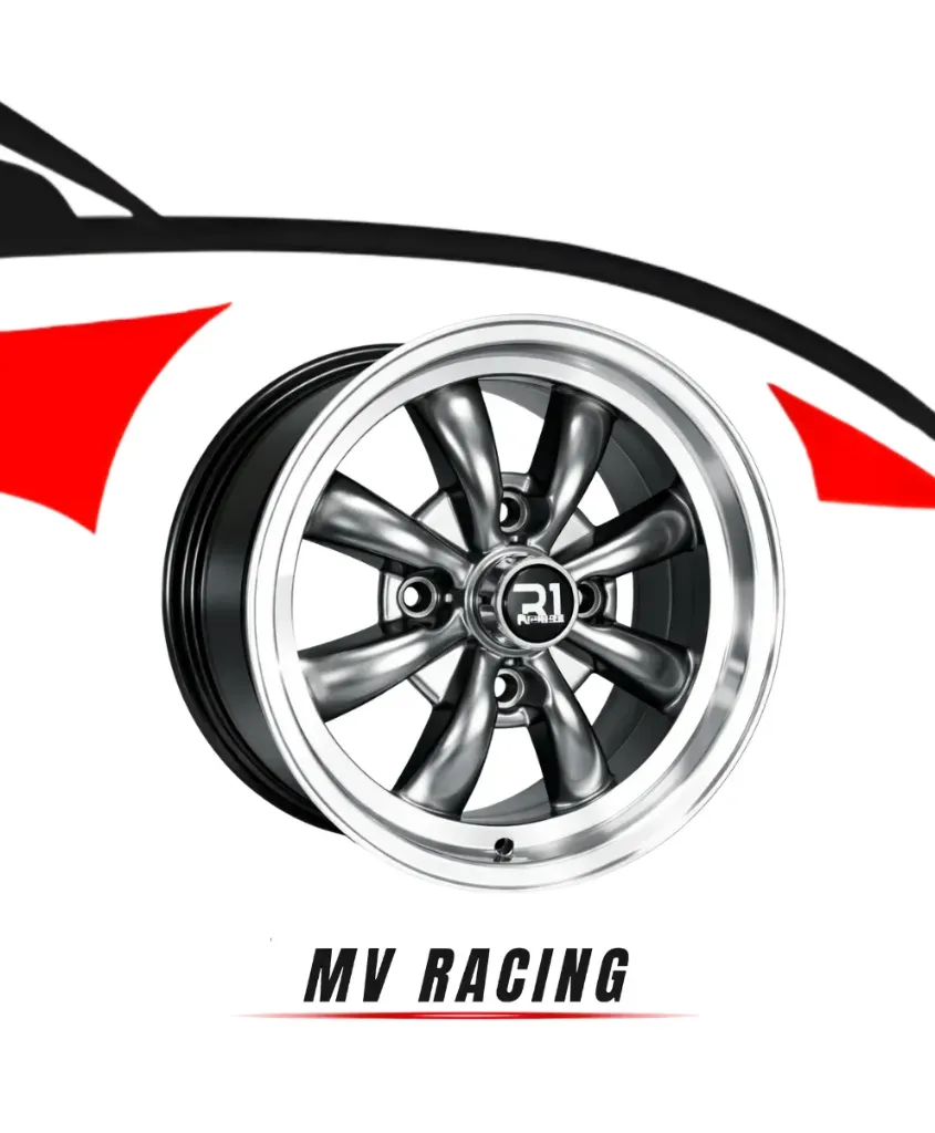 Juego de Rines (4pzas) 15X5.5 4X130 ET 19.7 CB 88.7 HYPER BLACK