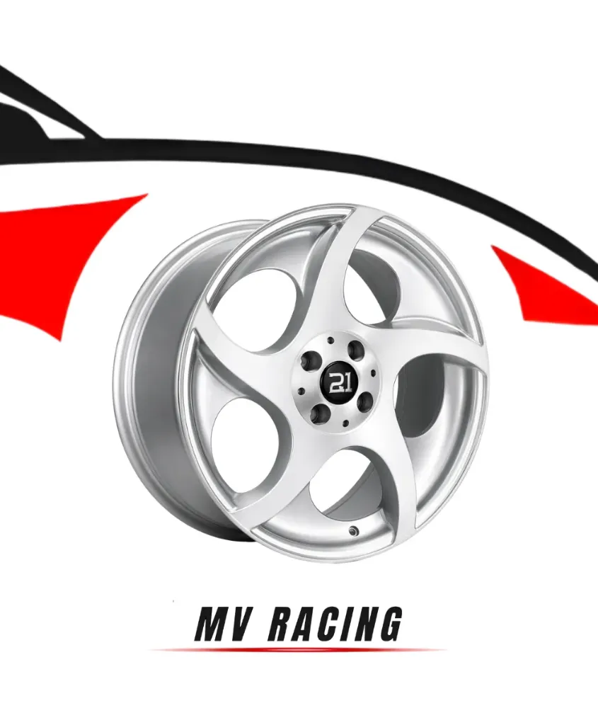 Juego de Rines (4pzas) 17X8 5X100 ET 35 CB 73.1 SILVER MACHINE FACE