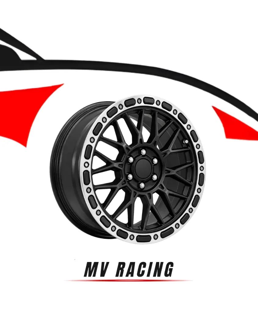 Juego de Rines (4pzas) 18X9.0 6X135 ET 0 CB 87.1 MATT BLACK MACHINE LIP