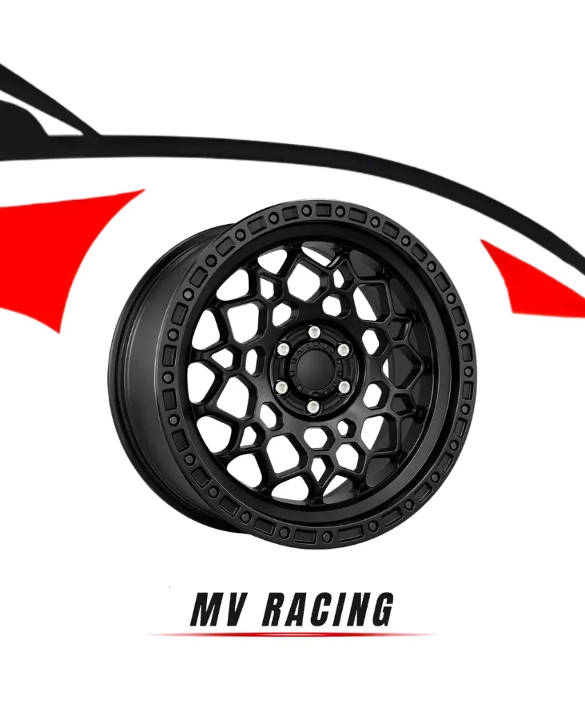 Juego de Rines (4pzas) 16X8.0 6X139.7 ET 0 CB 110 MATT BLACK MACHINE LIP