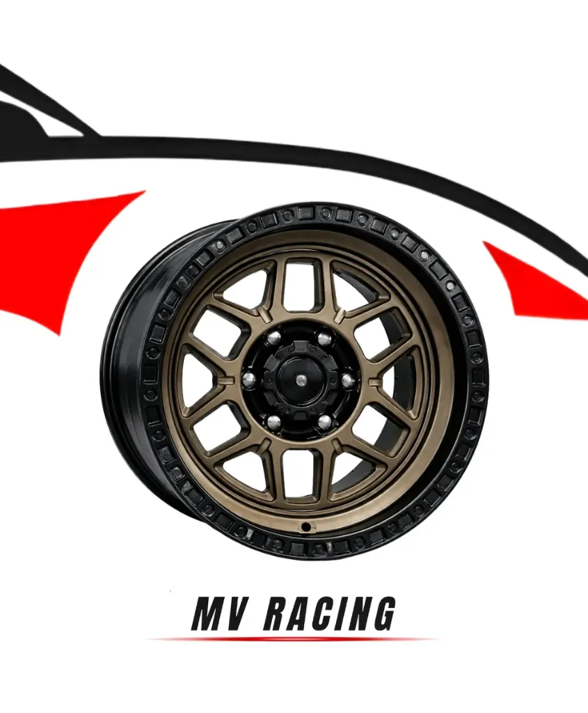 Juego de Rines (4pzas) 18X9.0 6X114.3 ET 10 CB 66.1 BRONZE+MATT BLACK LIP