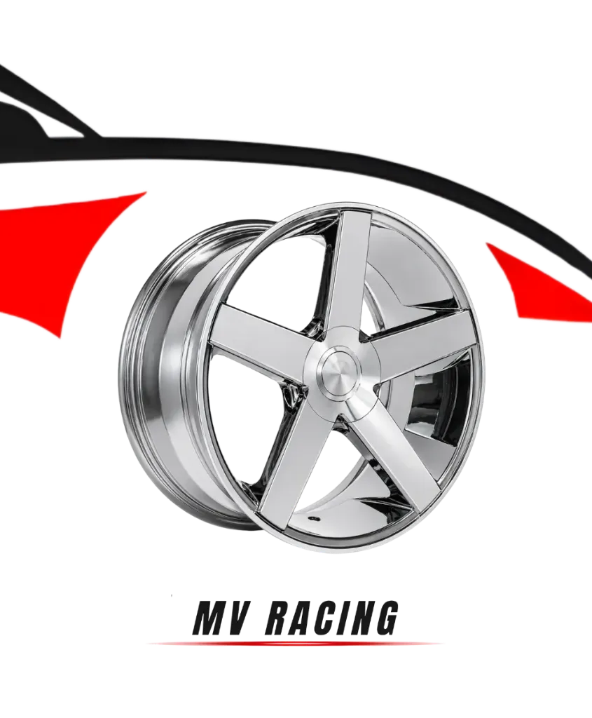 Juego de Rines (4pzas) 24X10 6X139.7 ET 20 CB 106.2 VACUUM CHROME