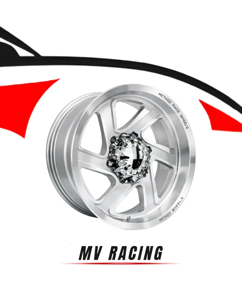 Juego de Rines (4pzas) 15X8.0 6X139.7 ET -19 CB 110.5 SILVER MACHINE FACE