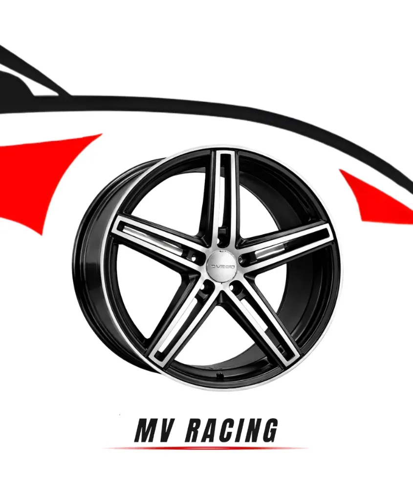 Juego de Rines (4pzas) 16X8.0 5X100 ET 40 CB 73.1 MATT BLACK MACHINE FACE