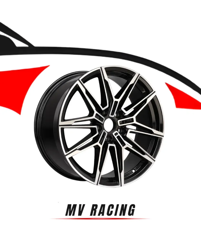 Juego de Rines (4pzas) 117X7.5 5X112 ET 30 CB 66.6 BLACK MACHINE FACE