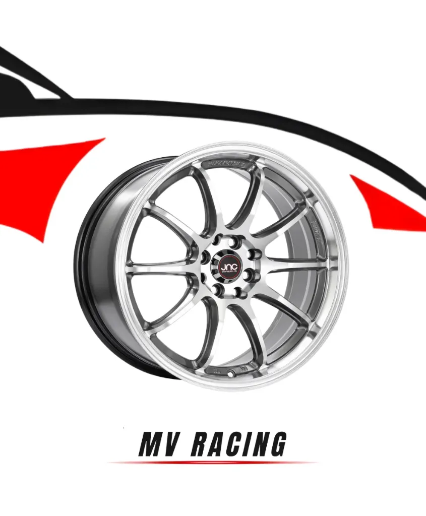 Juego de Rines (4pzas) 17X7.5 4X100/114.3 ET 35 CB 73.1 HYPER BLACK+MACHINE FACE AND LIP